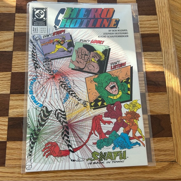 Vintage DC Comic Bundle - Hotline Hero’s - Issues #1 thru #4 - Great Graphics - Picture 11 of 16